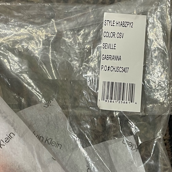 New CALVIN KLEIN Orange Gabrianna Slim Expandable Tote - Picture 8 of 11